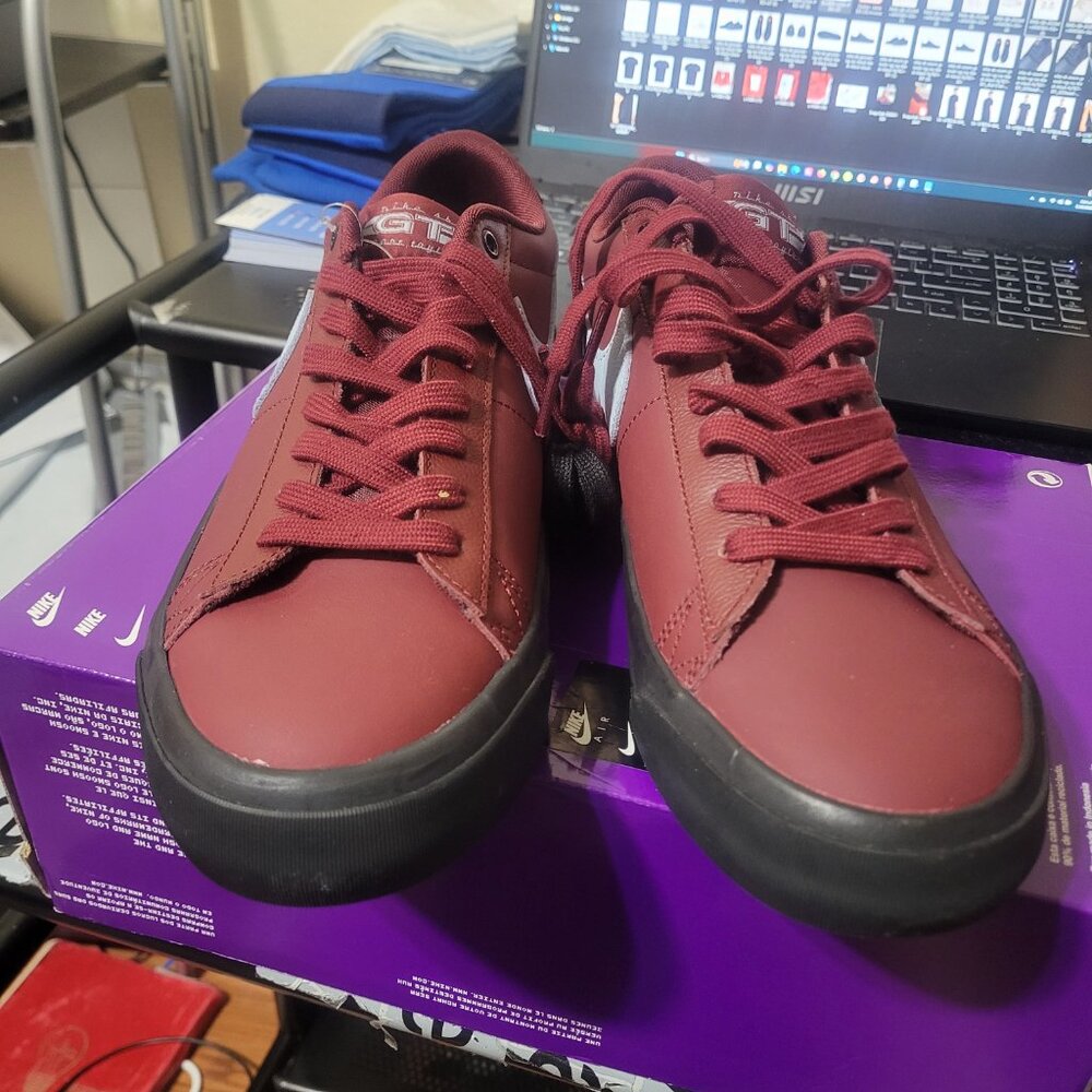 Nike SB Blazer Low Pro GT Grant Taylor Team Red Light Blue DV1226-600 11 & 12 - Picture 11 of 15